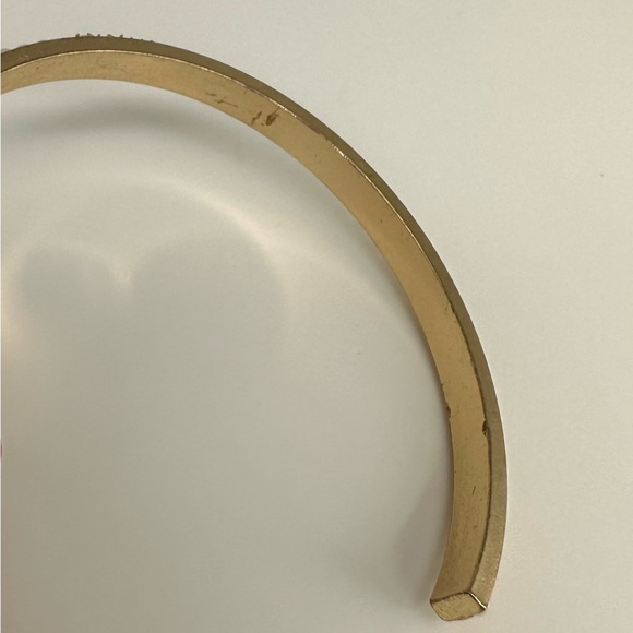 FAUX PEARL CRYSTAL BANGLE CUFF BRACELET GLAM - Picture 5 of 16